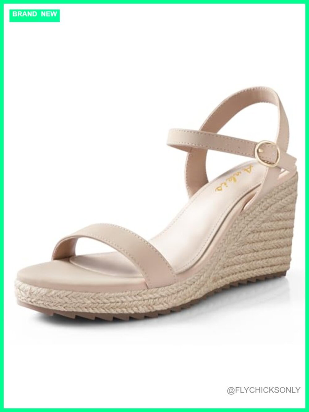 Ankis Platform Wedge Sandals for Women, Espadrille Open Toe Ankle Strap High